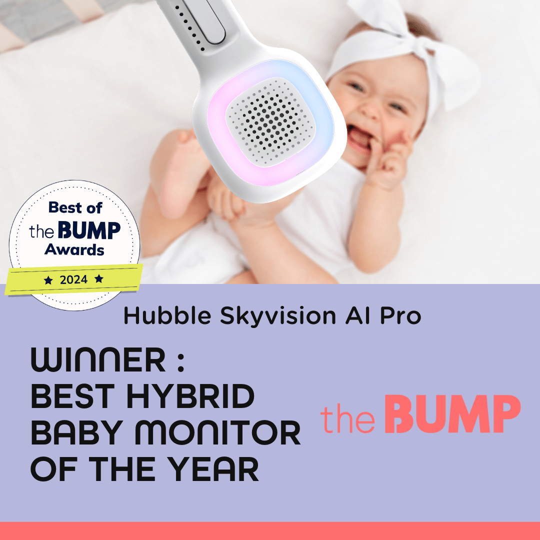 Hubble Connected SkyVision AI Pro Twin with Adjustable Crib Mount- Strolleria