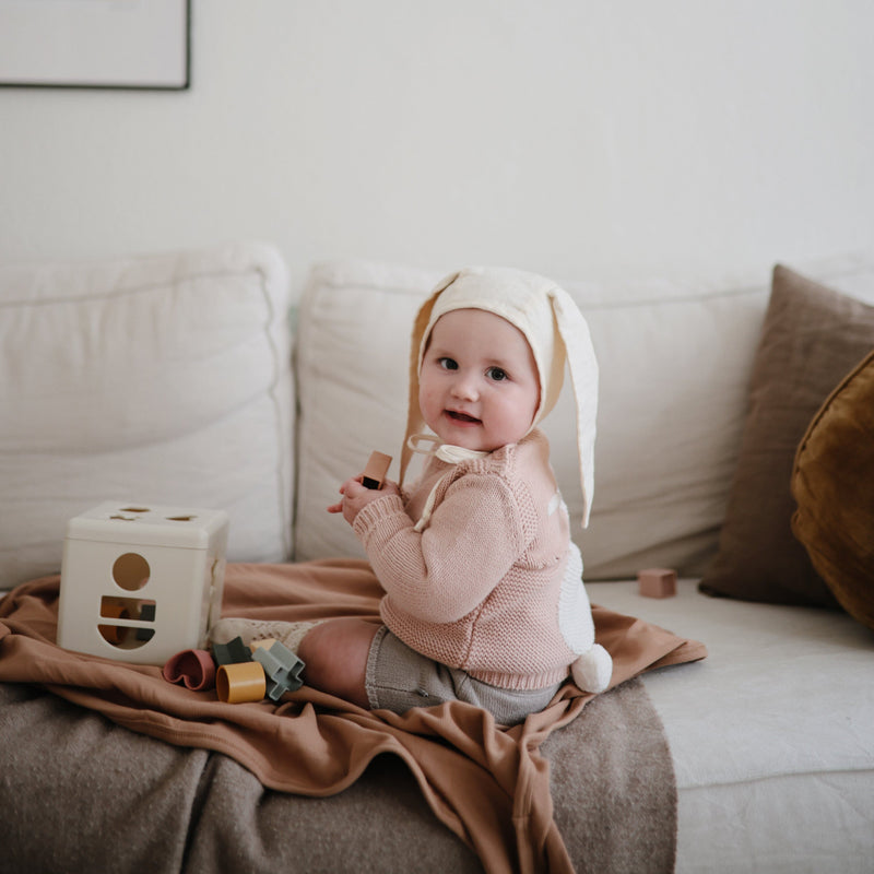 Mushie Ribbed Baby Blanket