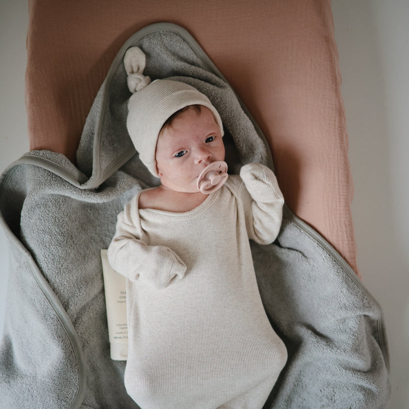 Mushie Organic Cotton Baby Hooded Towel