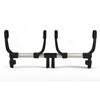 Black Bugaboo Donkey 6 Twin Car Seat Adapters - Front View | Strolleria