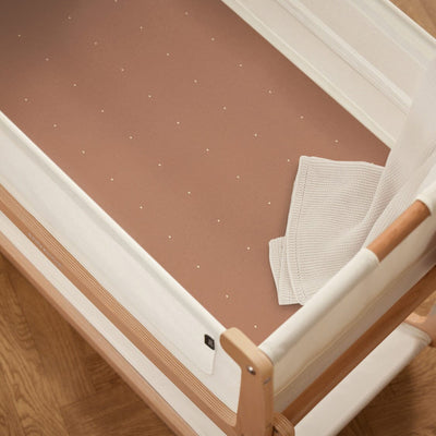 Snuz Bassinet 2 Pack Fitted Sheets - Blush Dot