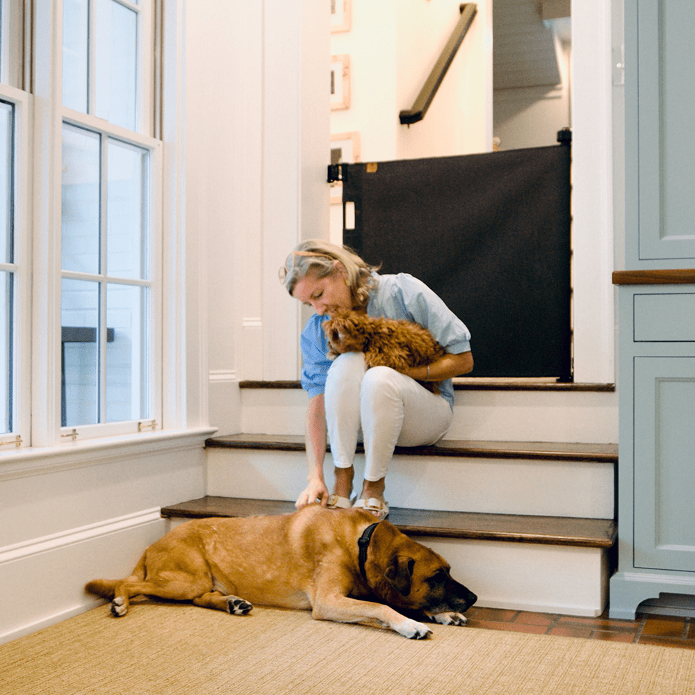 Crafted Gates Co. Oil Waxed Canvas Pet Safety Gate- Strolleria