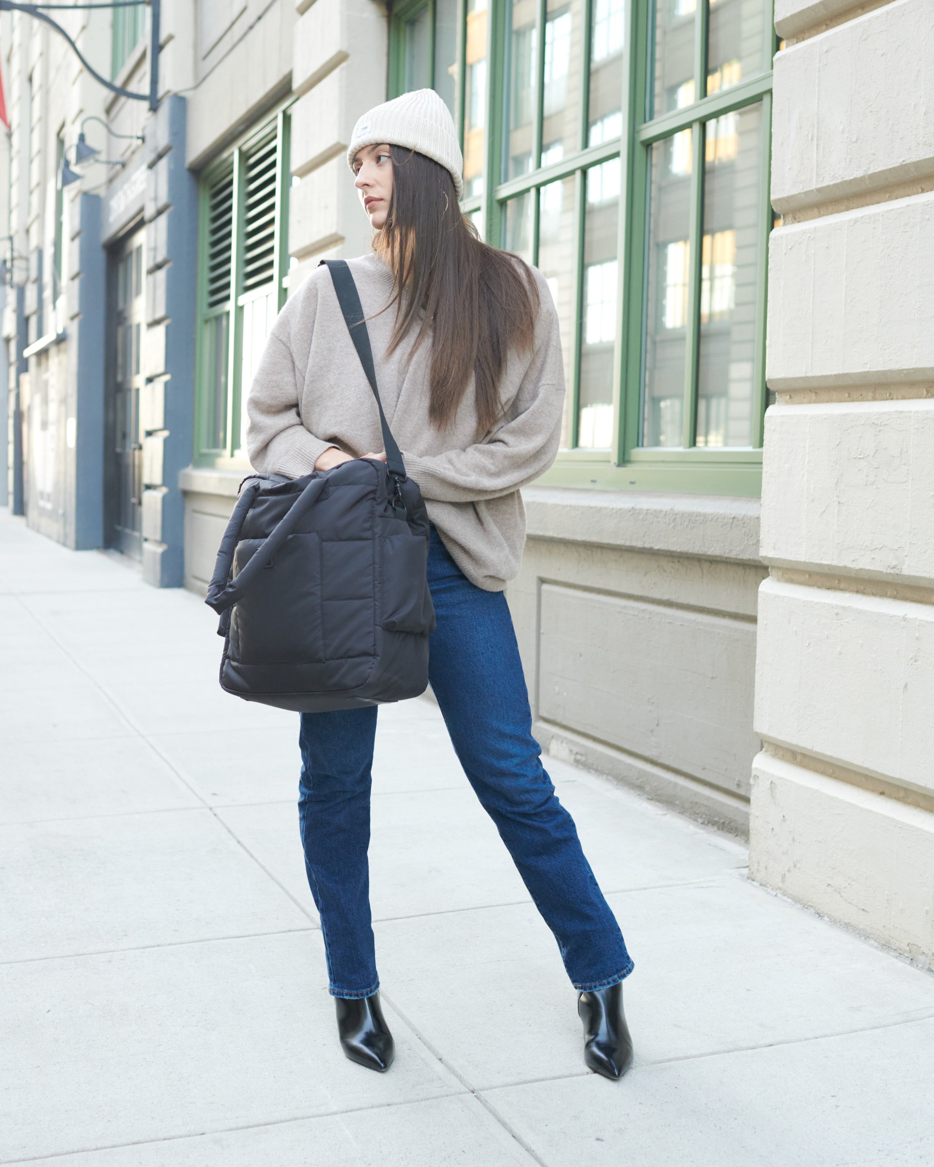 7AM Enfant Plaza Weekend Diaper Bag - Black- Strolleria