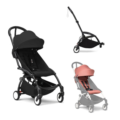 Stokke YOYO3 Double Stroller - Black Frame