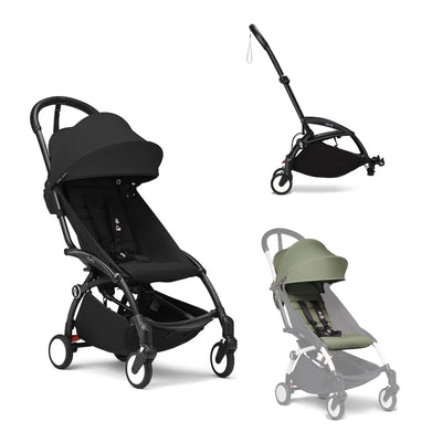 Stokke YOYO3 Double Stroller - Black Frame