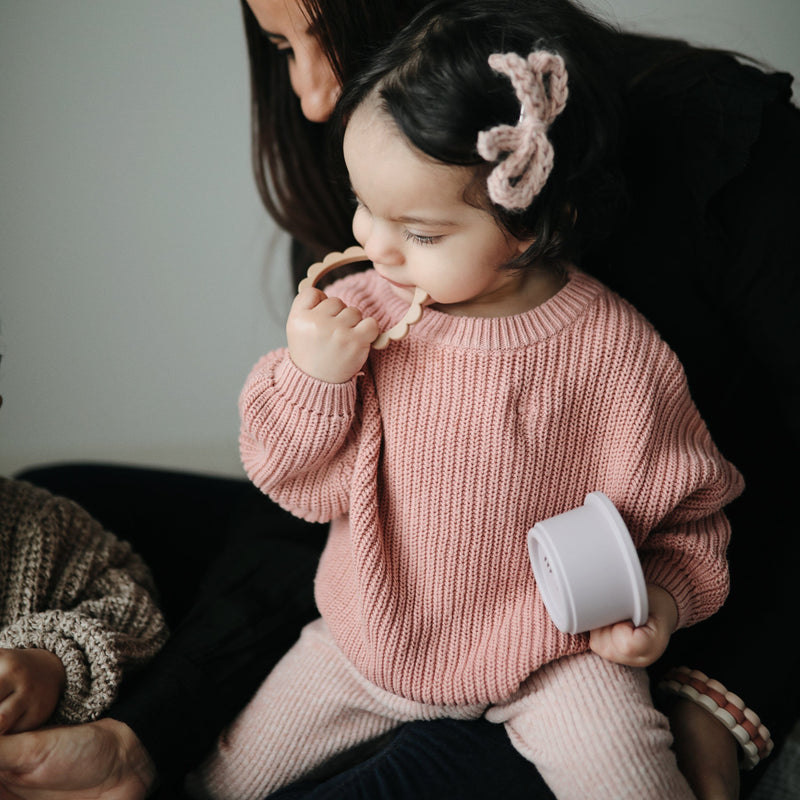 Mushie Flower Teether Bracelet