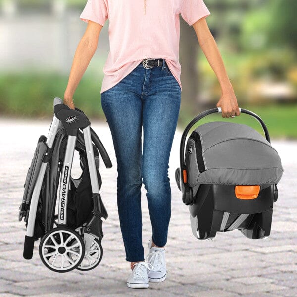Chicco Mini Bravo Sport Travel System - Carbon- Strolleria