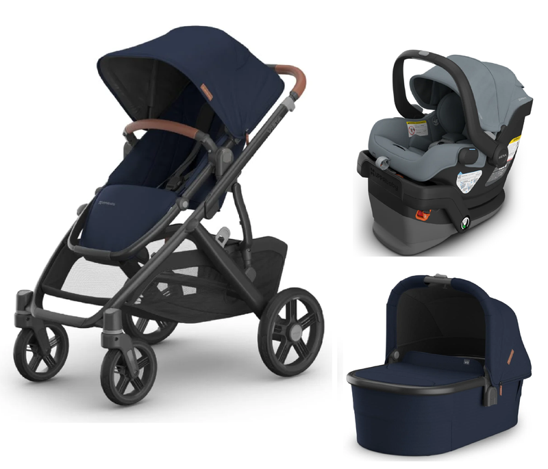 UPPAbaby Vista V3 From Birth Complete Travel System (Stroller + Mesa V3 Infant Car Seat + Bassinet V3)