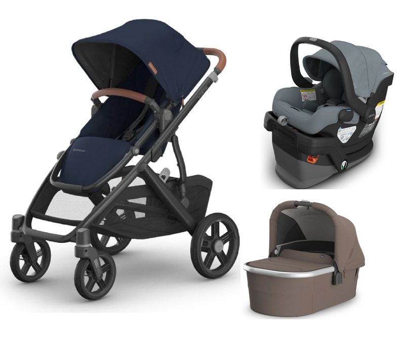 UPPAbaby Vista V3 From Birth Complete Travel System (Stroller + Mesa V3 Infant Car Seat + Bassinet V3)