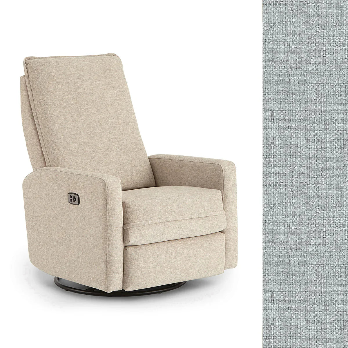 Storytime by Best Chairs Calli Power Tilt Headrest Swivel Glider Recliner- Strolleria