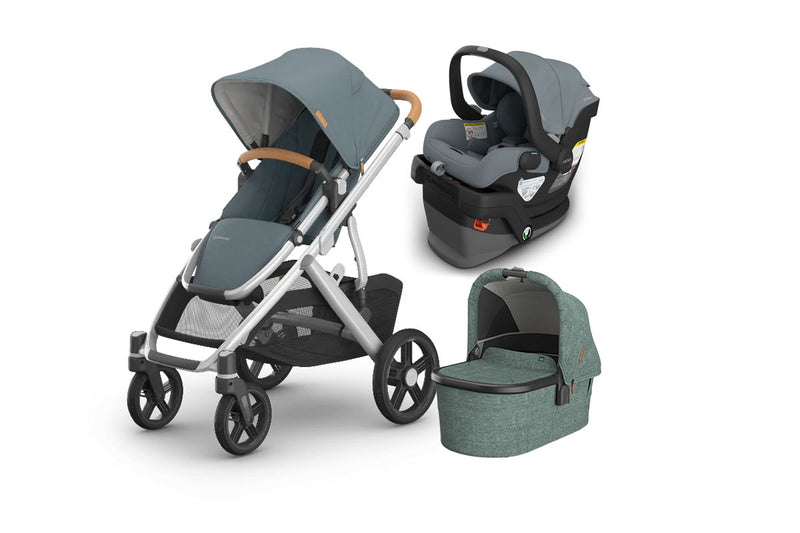 UPPAbaby Vista V3 From Birth Complete Travel System (Stroller + Mesa V3 Infant Car Seat + Bassinet V3)