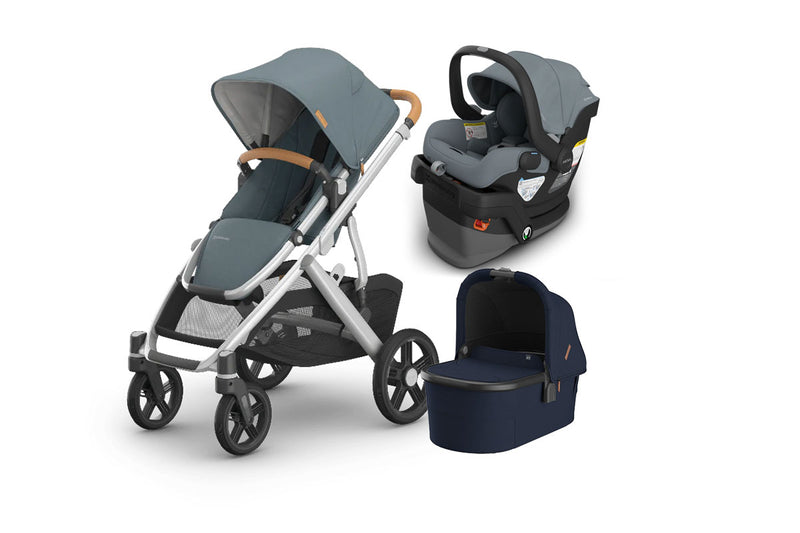 UPPAbaby Vista V3 From Birth Complete Travel System (Stroller + Mesa V3 Infant Car Seat + Bassinet V3)