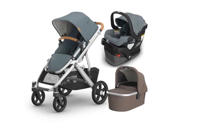 UPPAbaby Vista V3 From Birth Complete Travel System (Stroller + Mesa V3 Infant Car Seat + Bassinet V3)