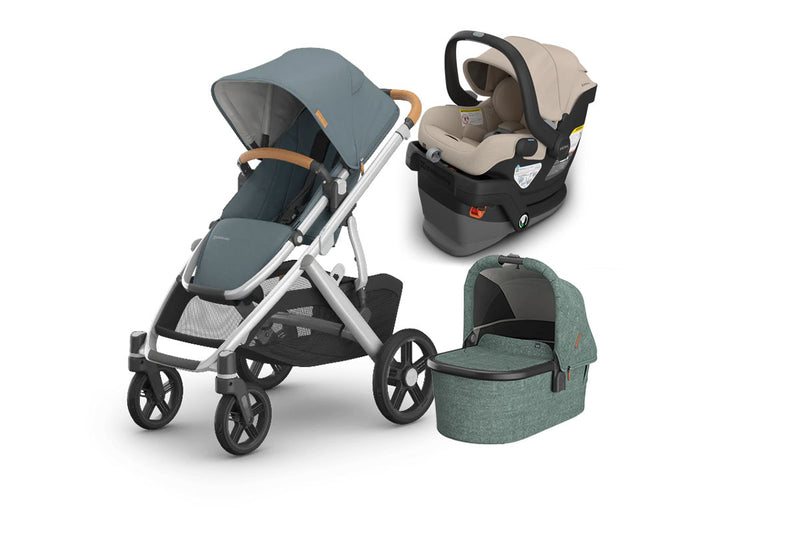 UPPAbaby Vista V3 From Birth Complete Travel System (Stroller + Mesa V3 Infant Car Seat + Bassinet V3)