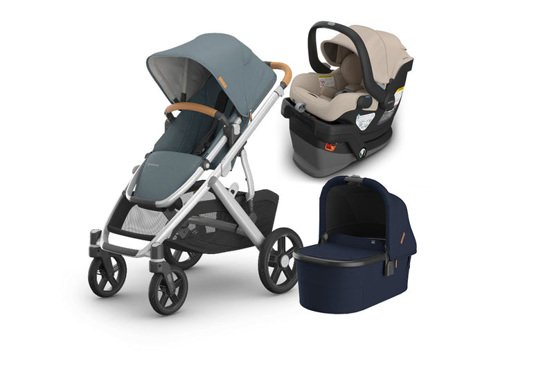 UPPAbaby Vista V3 From Birth Complete Travel System (Stroller + Mesa V3 Infant Car Seat + Bassinet V3)