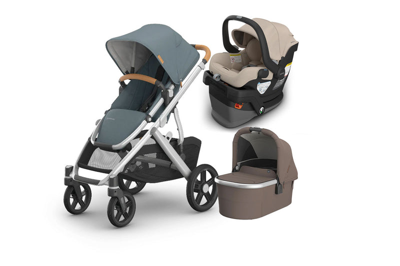 UPPAbaby Vista V3 From Birth Complete Travel System (Stroller + Mesa V3 Infant Car Seat + Bassinet V3)