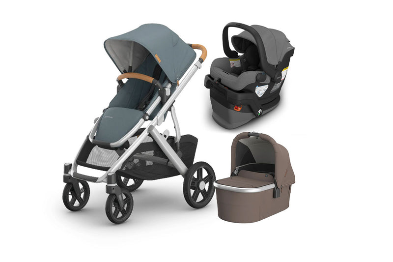 UPPAbaby Vista V3 From Birth Complete Travel System (Stroller + Mesa V3 Infant Car Seat + Bassinet V3)