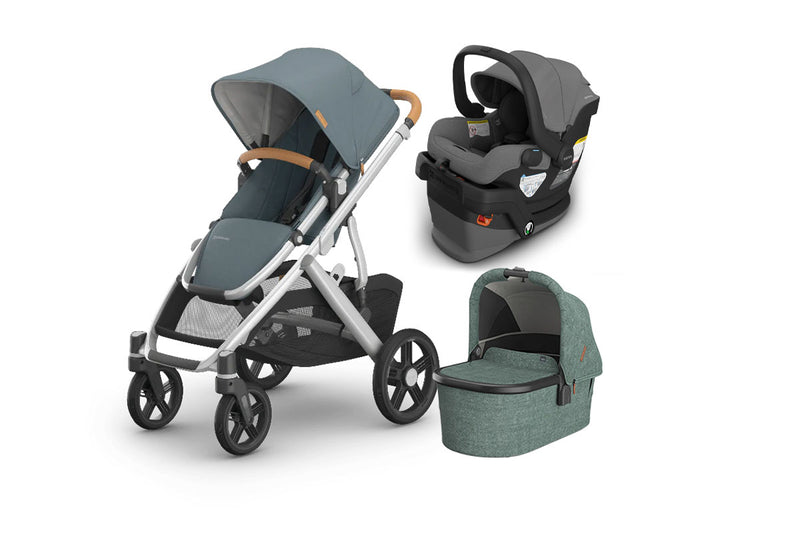 UPPAbaby Vista V3 From Birth Complete Travel System (Stroller + Mesa V3 Infant Car Seat + Bassinet V3)
