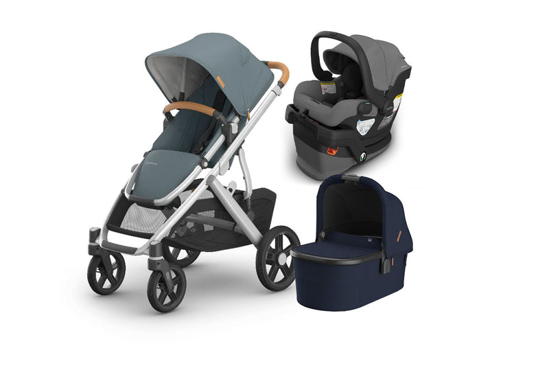 UPPAbaby Vista V3 From Birth Complete Travel System (Stroller + Mesa V3 Infant Car Seat + Bassinet V3)