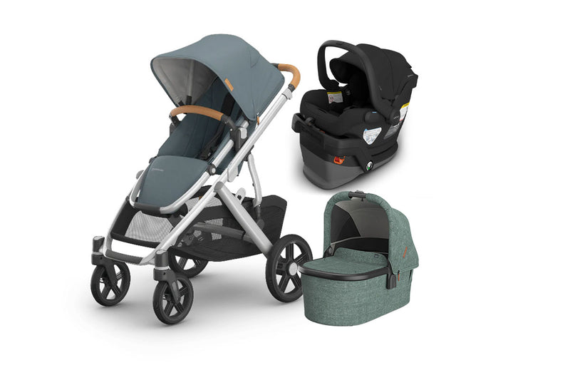 UPPAbaby Vista V3 From Birth Complete Travel System (Stroller + Mesa V3 Infant Car Seat + Bassinet V3)