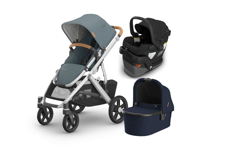 UPPAbaby Vista V3 From Birth Complete Travel System (Stroller + Mesa V3 Infant Car Seat + Bassinet V3)