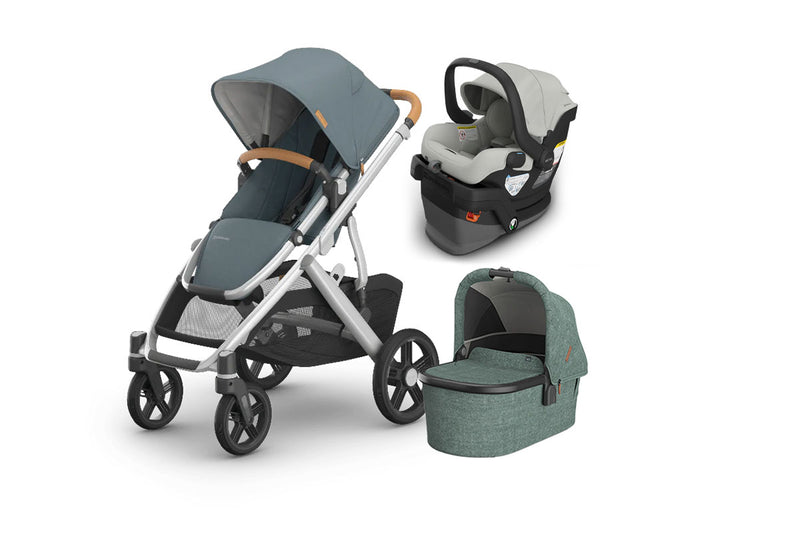UPPAbaby Vista V3 From Birth Complete Travel System (Stroller + Mesa V3 Infant Car Seat + Bassinet V3)