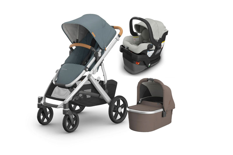UPPAbaby Vista V3 From Birth Complete Travel System (Stroller + Mesa V3 Infant Car Seat + Bassinet V3)