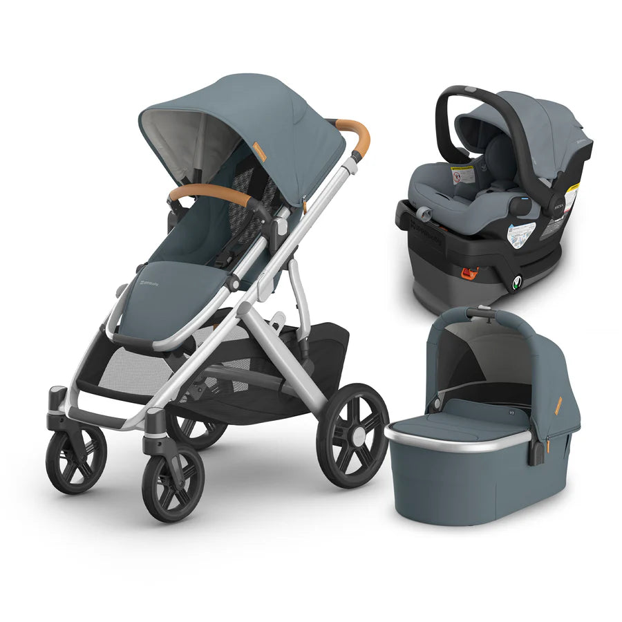 UPPAbaby Vista V3 From Birth Complete Travel System (Stroller + Mesa V3 Infant Car Seat + Bassinet V3)