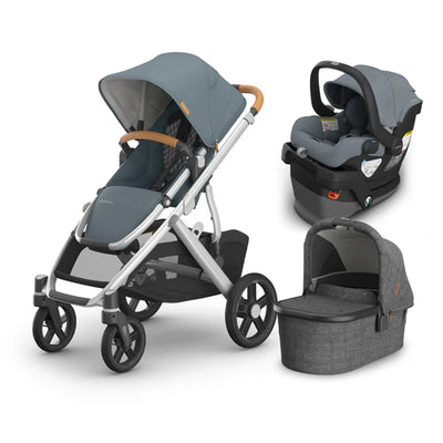 UPPAbaby Vista V3 From Birth Complete Travel System (Stroller + Mesa V3 Infant Car Seat + Bassinet V3)