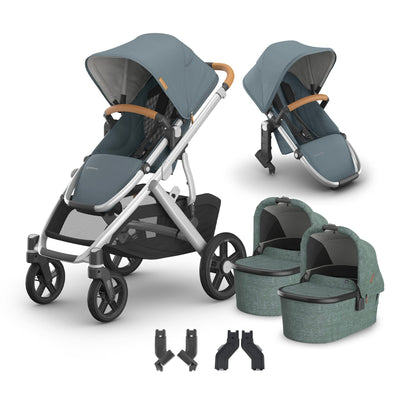 UPPAbaby Vista V3 + Bassinets Twin Bundle