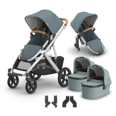 UPPAbaby Vista V3 + Bassinets Twin Bundle