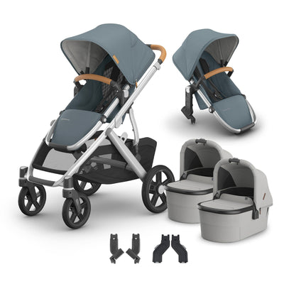 UPPAbaby Vista V3 + Bassinets Twin Bundle