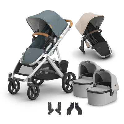 UPPAbaby Vista V3 + Bassinets Twin Bundle