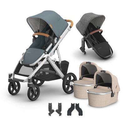 UPPAbaby Vista V3 + Bassinets Twin Bundle