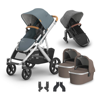 UPPAbaby Vista V3 + Bassinets Twin Bundle
