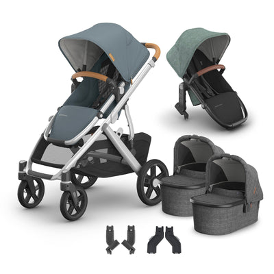 UPPAbaby Vista V3 + Bassinets Twin Bundle