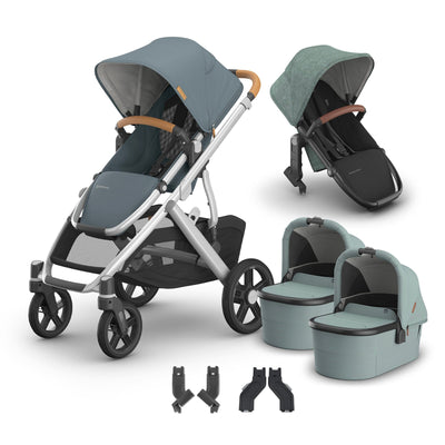 UPPAbaby Vista V3 + Bassinets Twin Bundle