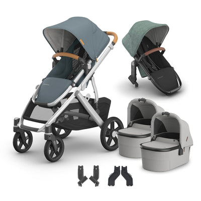 UPPAbaby Vista V3 + Bassinets Twin Bundle