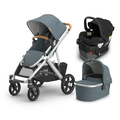 UPPAbaby Vista V3 From Birth Complete Travel System (Stroller + Mesa V3 Infant Car Seat + Bassinet V3)