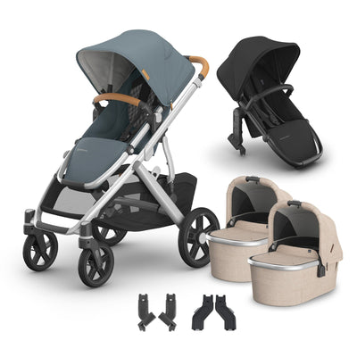 UPPAbaby Vista V3 + Bassinets Twin Bundle