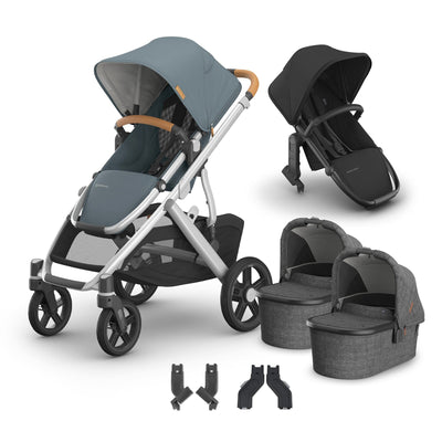 UPPAbaby Vista V3 + Bassinets Twin Bundle