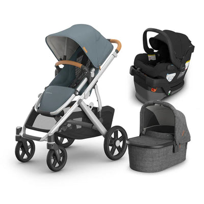 UPPAbaby Vista V3 From Birth Complete Travel System (Stroller + Mesa V3 Infant Car Seat + Bassinet V3)