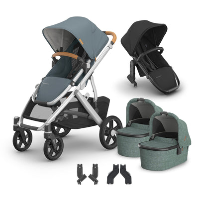 UPPAbaby Vista V3 + Bassinets Twin Bundle