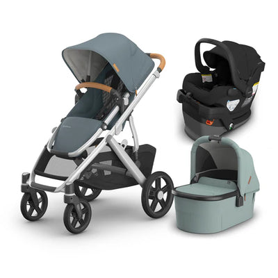 UPPAbaby Vista V3 From Birth Complete Travel System (Stroller + Mesa V3 Infant Car Seat + Bassinet V3)