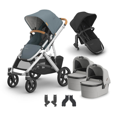 UPPAbaby Vista V3 + Bassinets Twin Bundle