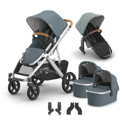 UPPAbaby Vista V3 + Bassinets Twin Bundle
