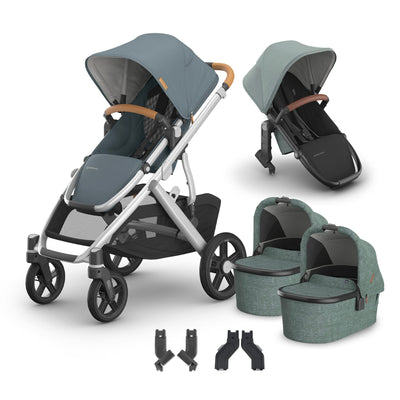 UPPAbaby Vista V3 + Bassinets Twin Bundle