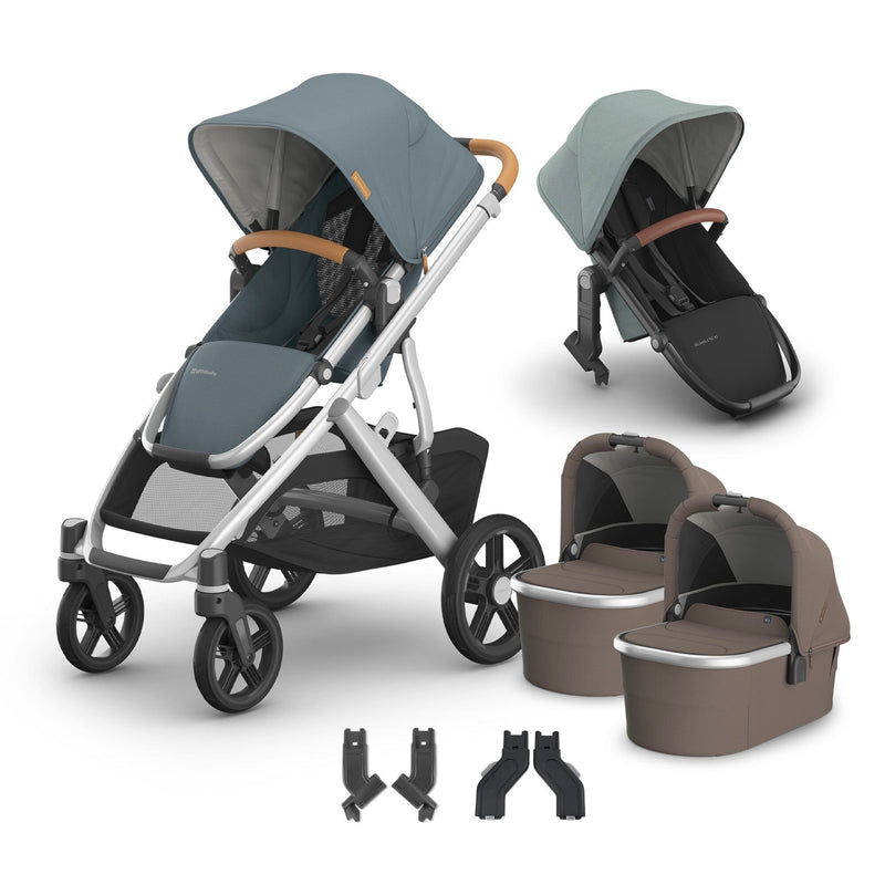 UPPAbaby Vista V3 + Bassinets Twin Bundle