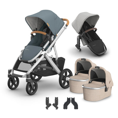 UPPAbaby Vista V3 + Bassinets Twin Bundle