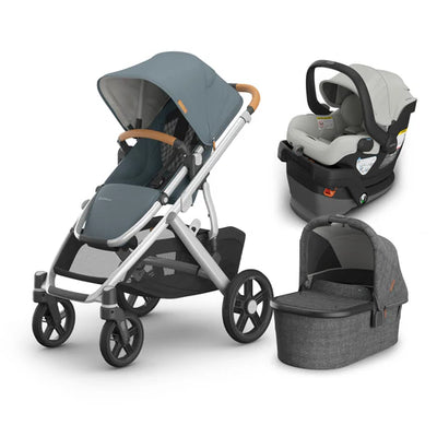 UPPAbaby Vista V3 From Birth Complete Travel System (Stroller + Mesa V3 Infant Car Seat + Bassinet V3)